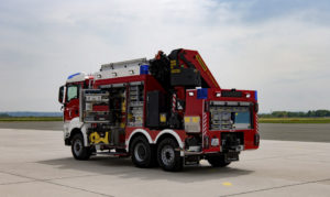 Schweres Rüstfahrzeug Feuerwehr Traun
