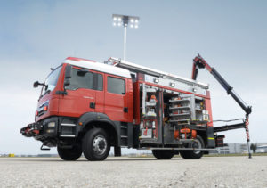 Schweres Rüstfahrzeug Feuerwehr Traun