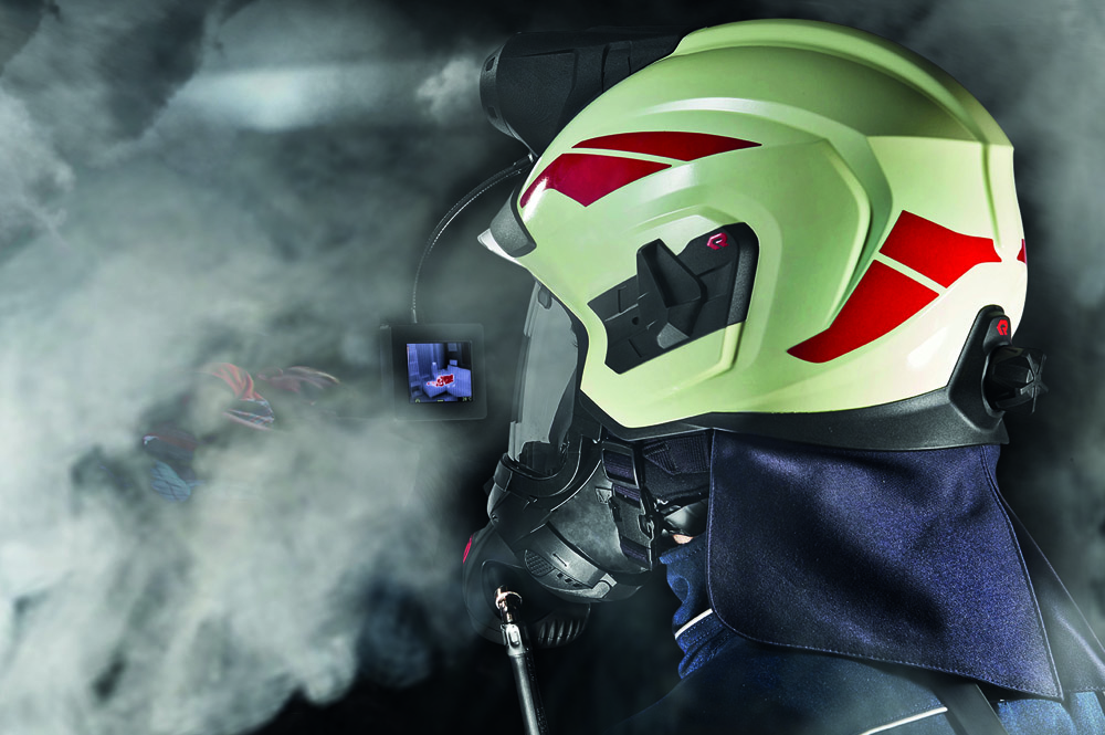 Helmet thermal lightning camera C1_Rosenbauer