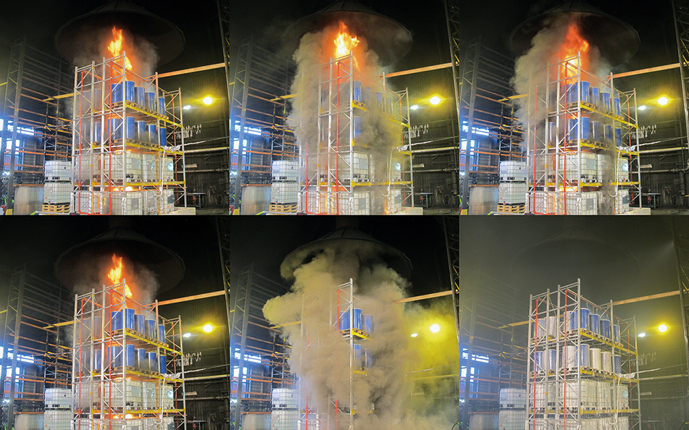 Innovative extinguishing technology for greater protection in hazardous materials storage