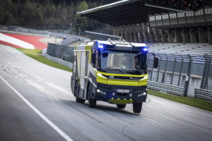 Der CFT in der Boxengasse des Red-Bull Rings in Spielberg, Österreich