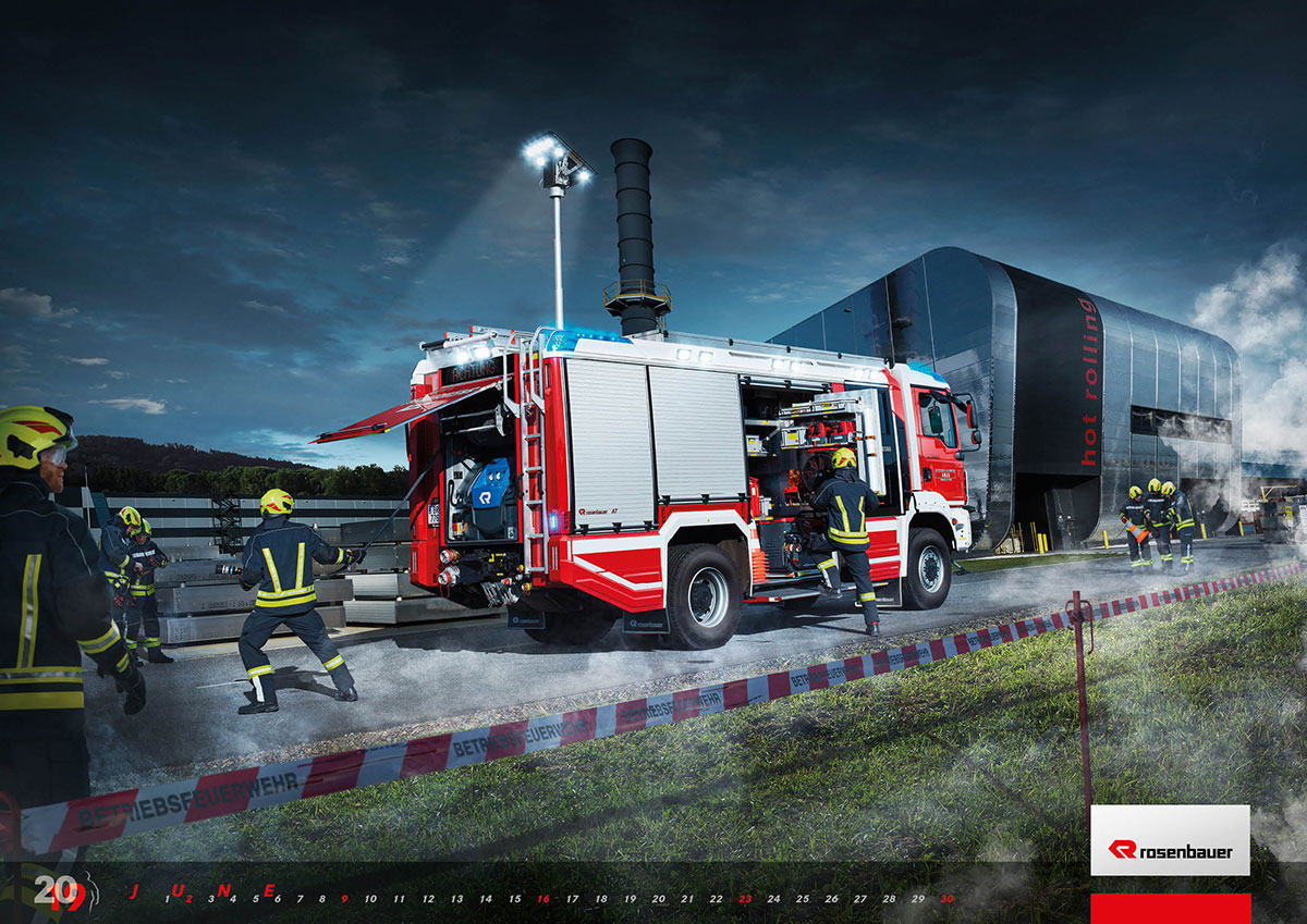AT rescue fire fighting vehicle AMAG plant fire department
