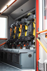 Mannschaftsraum beim TLF 6000/5000