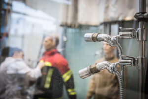 Protective suits FIRE FLEX - rain test
