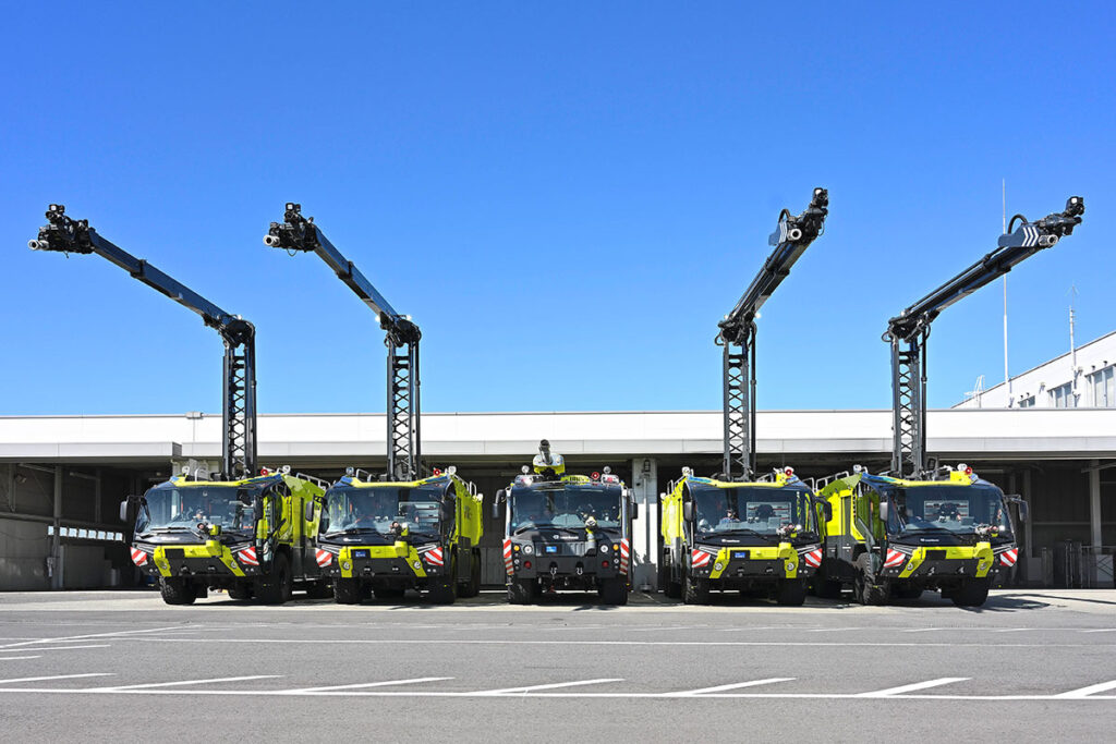 5 Rosenbauer PANTHER at Kansai International Airport