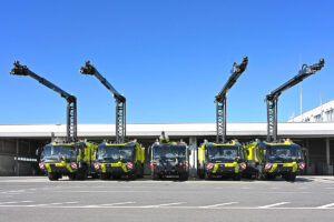 5 Rosenbauer PANTHER am Kansai International Airport