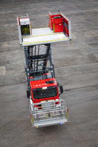 Rescue platform of the Escape Stairs E8000/E3000