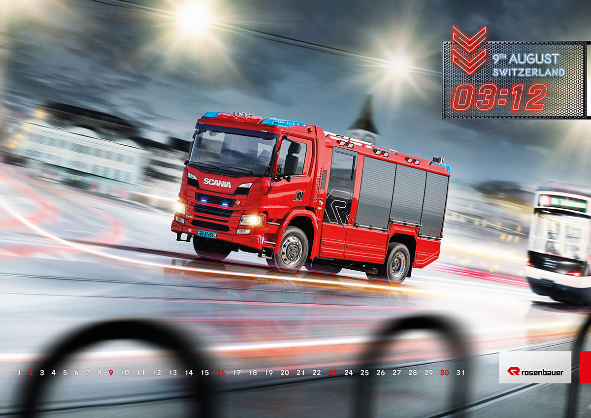 AT Rescue fire fighting vehicle for Switzerland