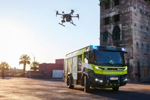 Rosenbauer CFT with drone
