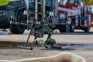 DJI drone and Rosenbauer CFT