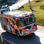 Rosenbauer Revolutionary Technology: RT Berlin during a test drive through Linz
