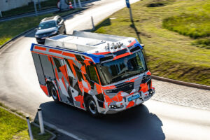 Rosenbauer Revolutionary Technology: RT Berlin during a test drive through Linz
