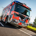 Rosenbauer Revolutionary Technology: RT Berlin during a test drive through the Linz industrial area