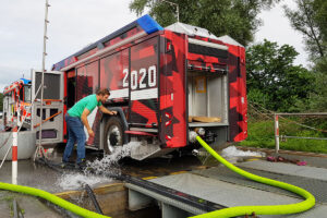 Rosenbauer Revolutionary Technology: RT prototype 1 during the pump functionality test