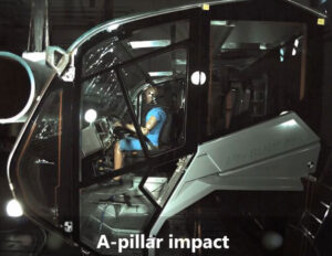 Rosenbauer PANTHER: load capacity of the A-pillar structure