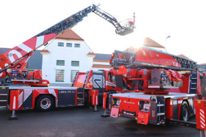 Rosenbauer aerial ladders at the Florian Messe 2020