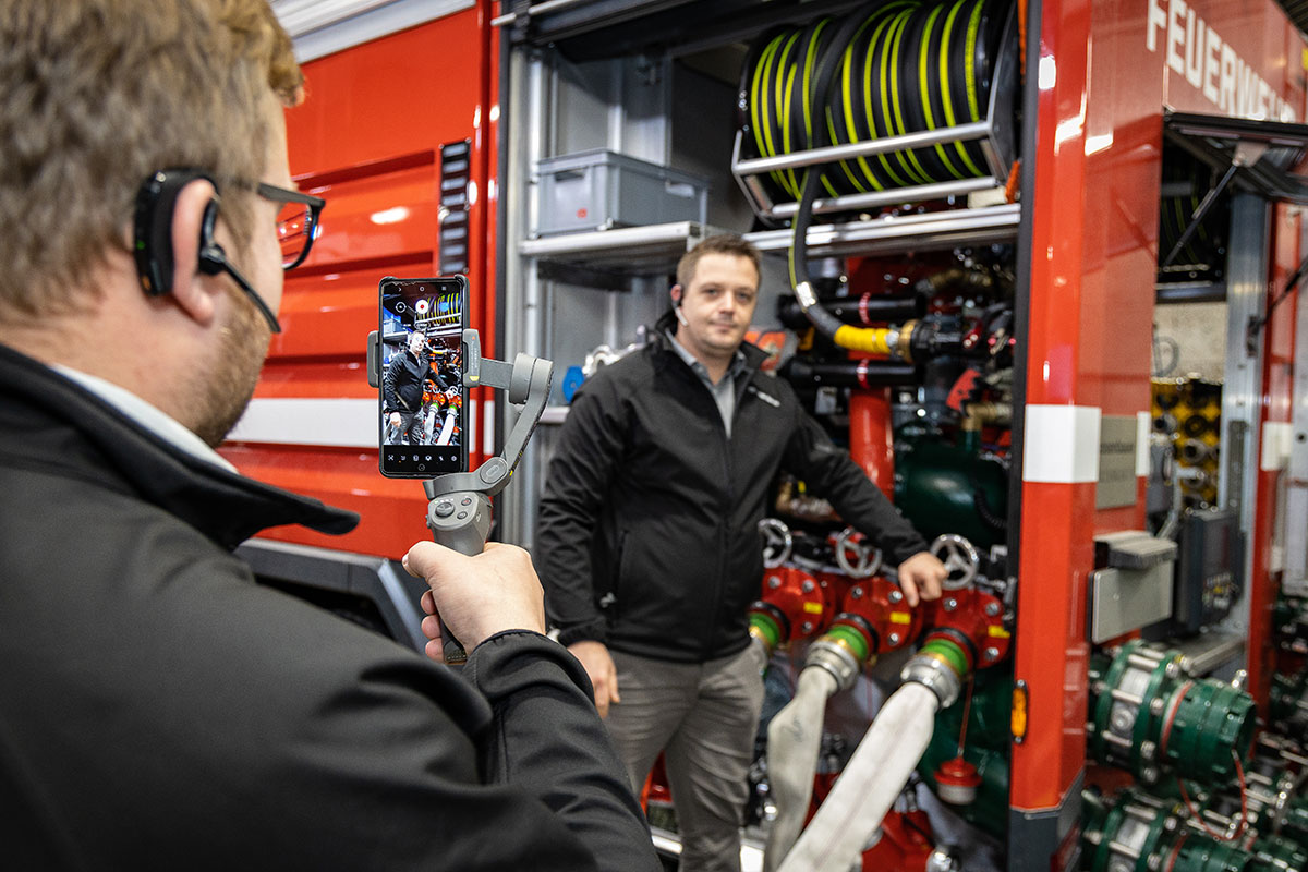Virtual vehicle acceptance at Rosenbauer