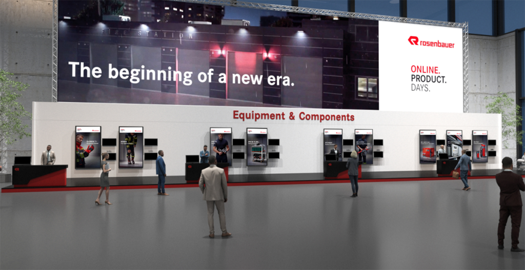 Virtual Trade Fair Stand at the Rosenbauer Online Product Days - Equipment & Components