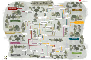 Waldbrand Action Map