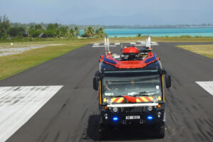 Rosenbauer PANTHER at the airport Bora Bora