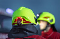 Position Light at the rear of the helmet