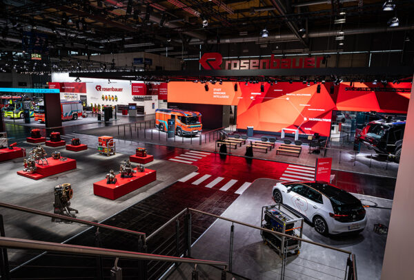Rosenbauer booth - indoor
