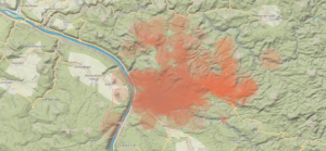 Map image Fireplace Saxon Switzerland