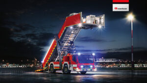 Rescue stair E5000 - Rosenbauer Calendar September 2023