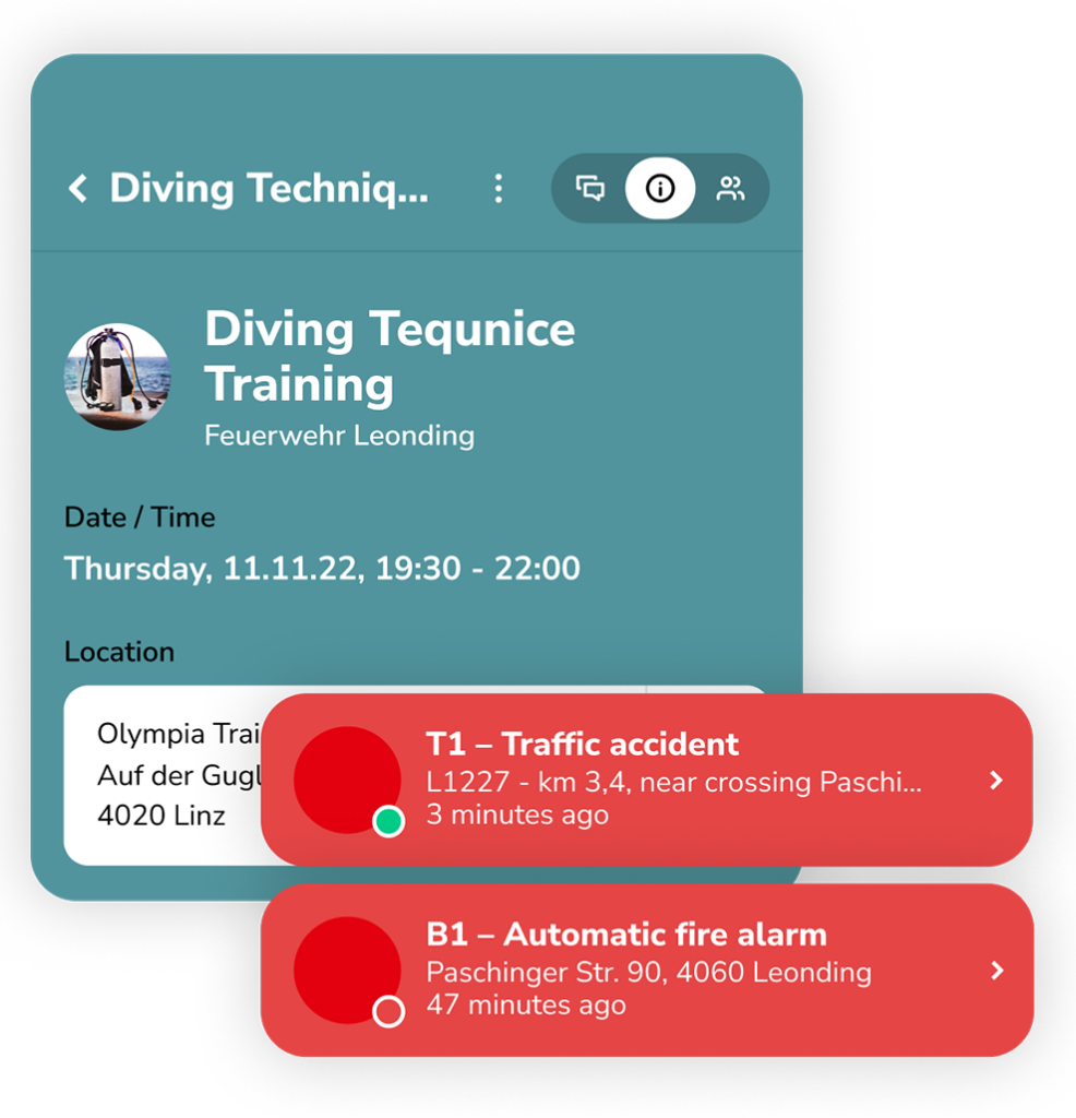 RDS Connected Command App for emergency response organizations