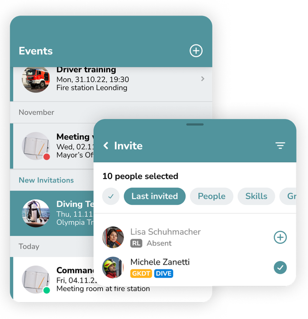 RDS Connected Command App for emergency response organizations