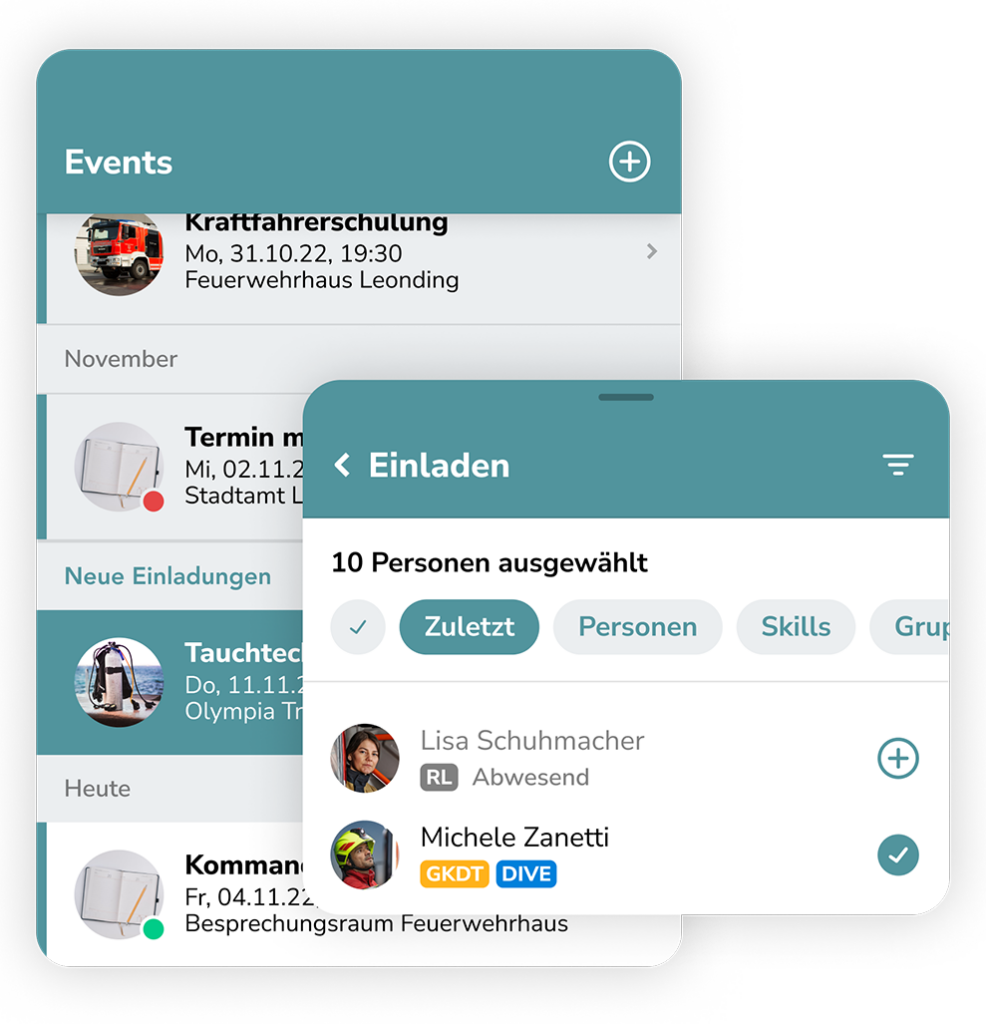 RDS Connected Command App für Einsatzorganisationen