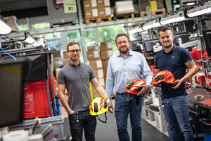 Production of the HEROS H10 firefighting helmet
