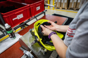 Production of the HEROS H10 firefighting helmet