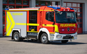 MLF (medium firefighting vehicle) of the Schorndorf volunteer fire department as CT Frame on Mercedes Benz Atego, year of construction 2020