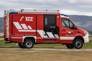 KLF-A (small all-wheel drive firefighting vehicle) of the Dellach volunteer fire department as CT Frame on Mercedes Benz Sprinter, year of construction 2022