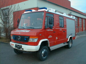 LF-A (all-wheel drive firefighting vehicle) of the Braunau am Inn volunteer fire department, built in 2003 - now in service with the Haselbach volunteer fire department