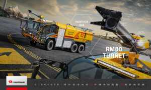PANTHER 6x6 & Turret RM80 - Rosenbauer Calendar February 2025